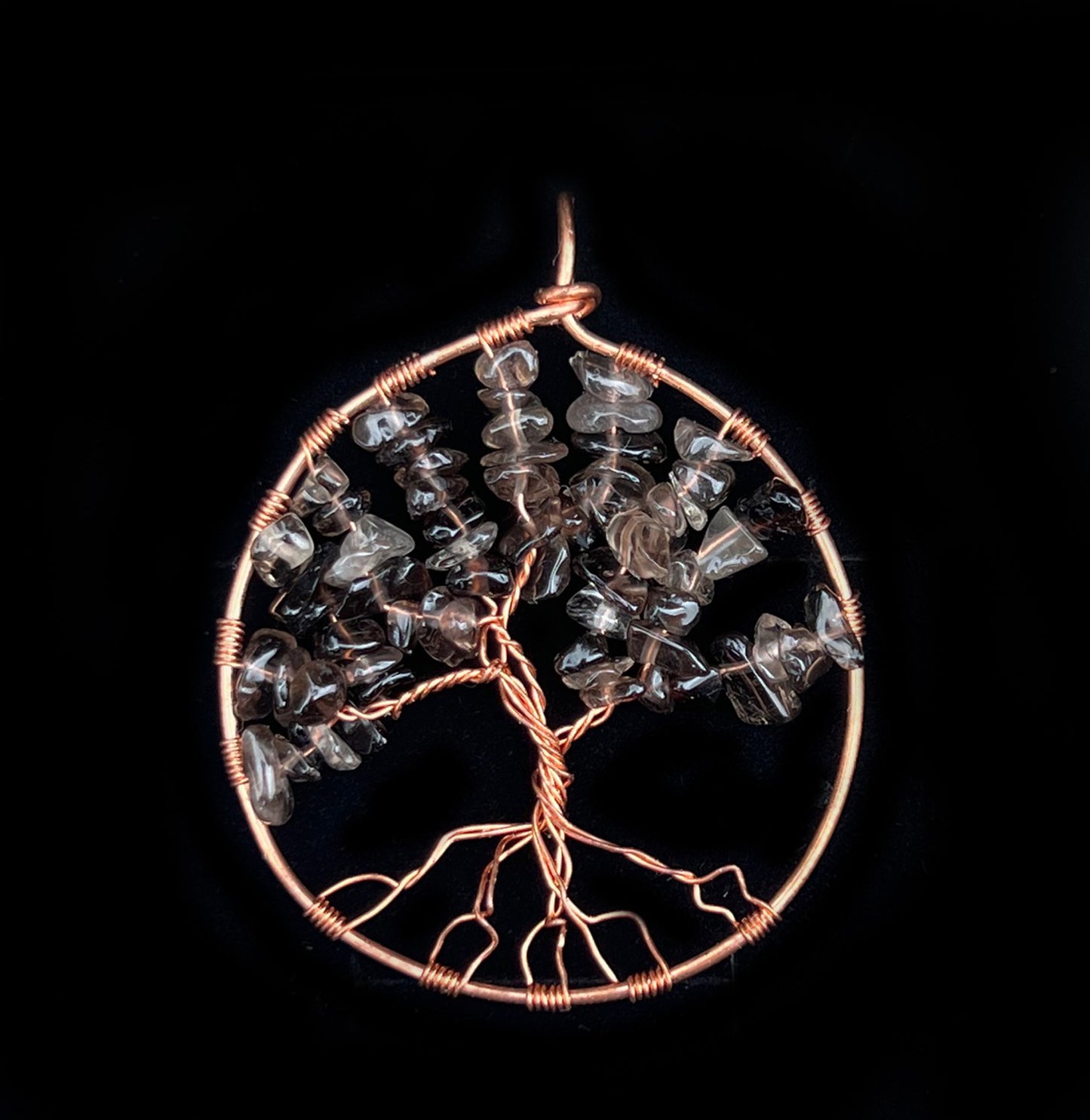 TREE OF LIFE Gemstone + Copper Pendant